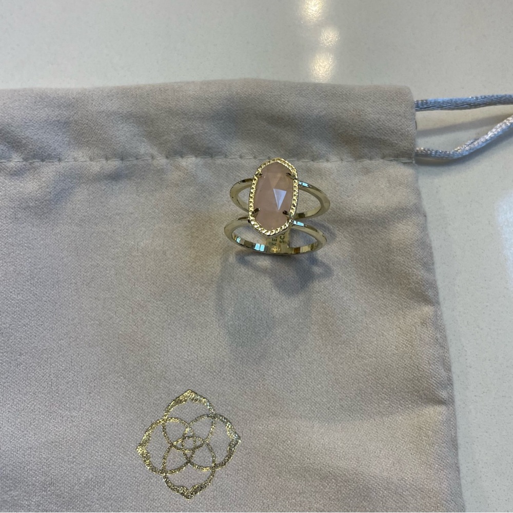 Kendra Scott Gold and Pink Ring